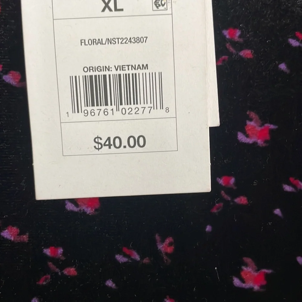 the nines by hatch floral dress velvet swing floral dress XL - Picture 2 of 7